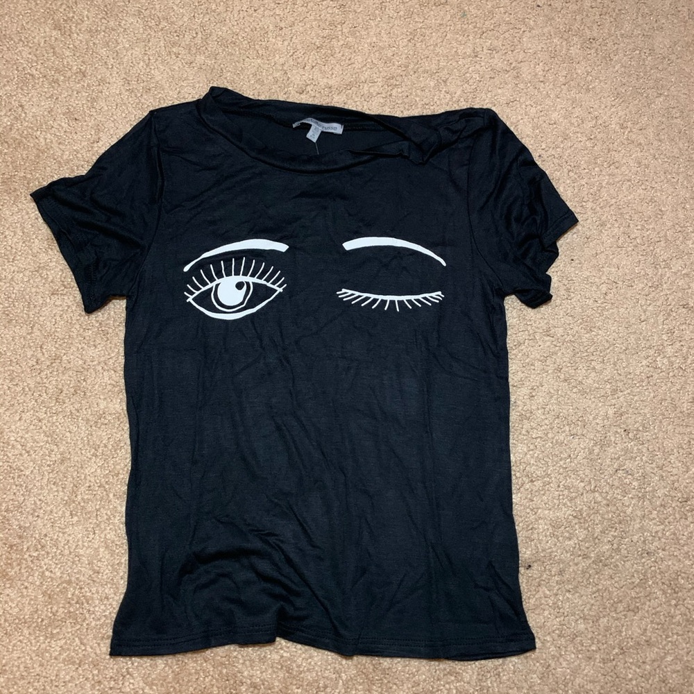 Black Wink Tee